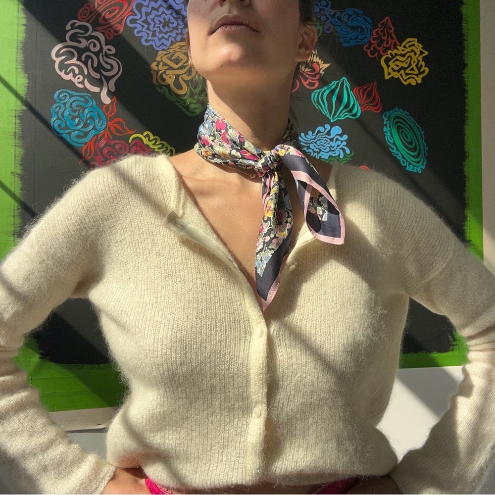 Gaspard Wool Cardigan in Ecru